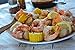 Amazon Fresh, Wild Caught Gulf Jumbo Raw Shrimp, Shell On, Tail On, 12 Oz (Frozen)