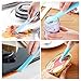 3 PCS Multipurpose Cleaning Scraper Tool - Non-Scratch Hard Plastic Sticker Scraper Tool for Kitchen Cleaning, Label Remover, Gum Cleaner