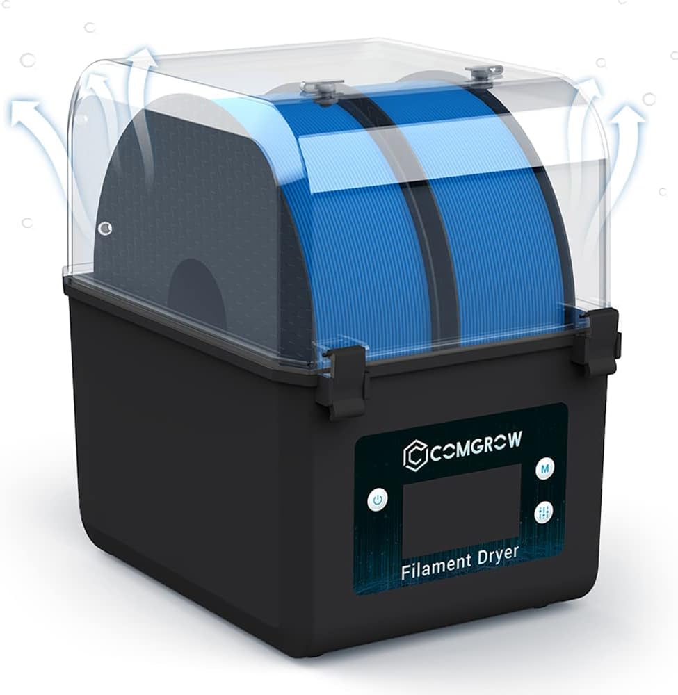 3D Printer Filament Dryer Box, 3D Filament Storage Box, Filament Dryer, Large Capacity 3D Filament Box, For 4.4 lbs (2 kg) Filament, Moisture Proof, Compatible with 0.07 inch (1.75 mm), 0.11 inch
