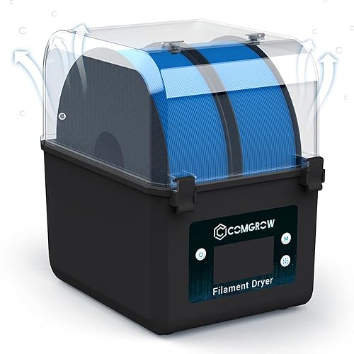 Comgrow Secador de filamentos, caja seca de filamentos mejorada, deshidratador de filamentos 3D de gran capacidad para filamento de 4.4lbs,