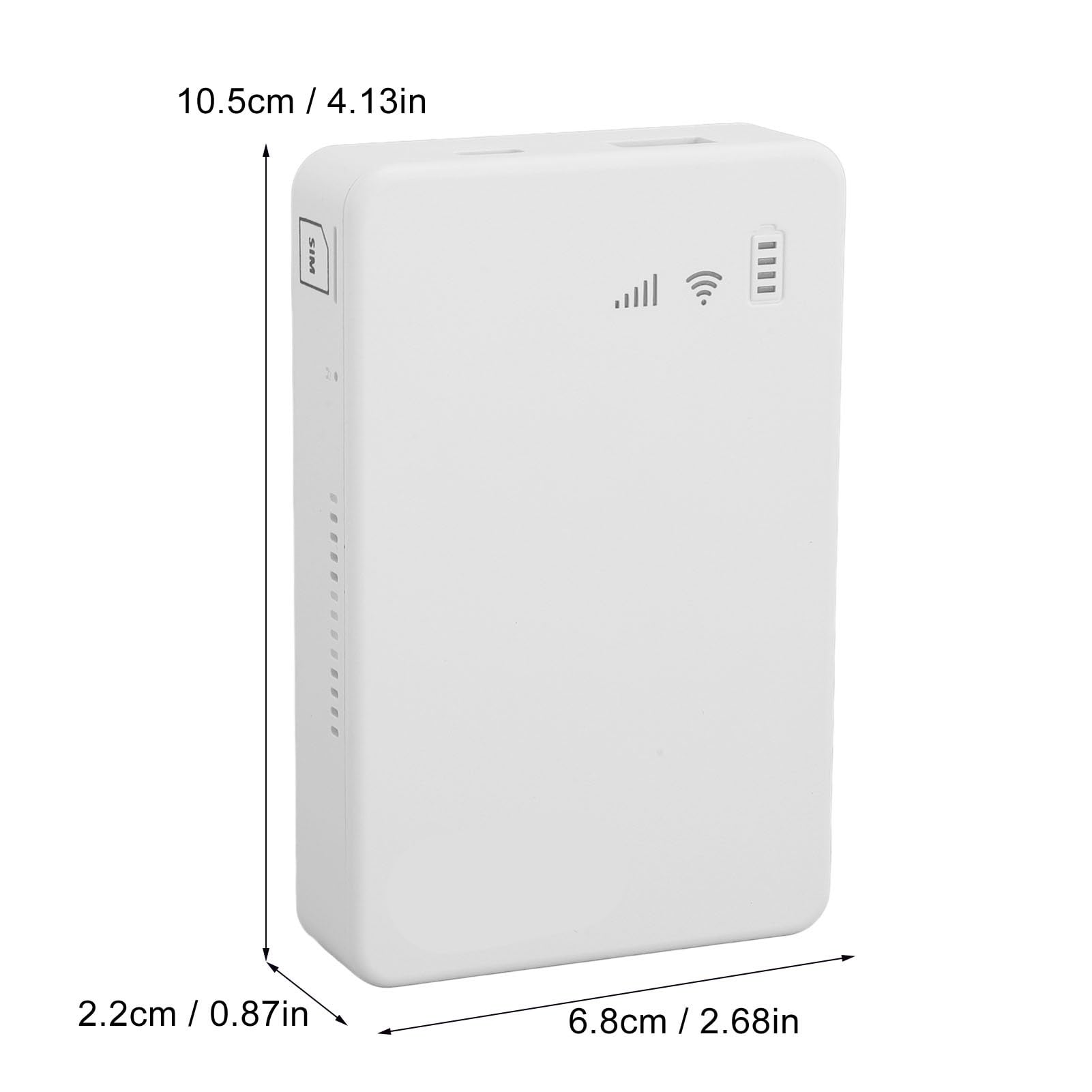 Hotspot mobile WiFi 4G LTE, router WiFi portatile sbloccato 5G con slot per scheda SIM, modem 5G batteria grande 10000MAh, supporto 10 dispositivi, router di viaggio per telefono, laptop, tablet