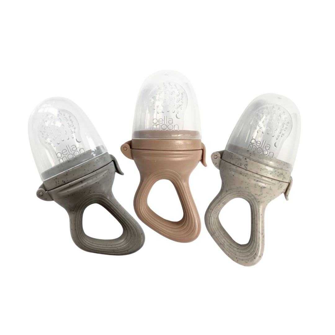 Fruit Feeder Bundle (3 Pack) - Fresh Food & Soft Silicone Teether for Babies - Pacifier & Frozen Breastmilk Popsicle Mould - Easy to Grip Handle - Perfect for Weaning & Solids Introduction