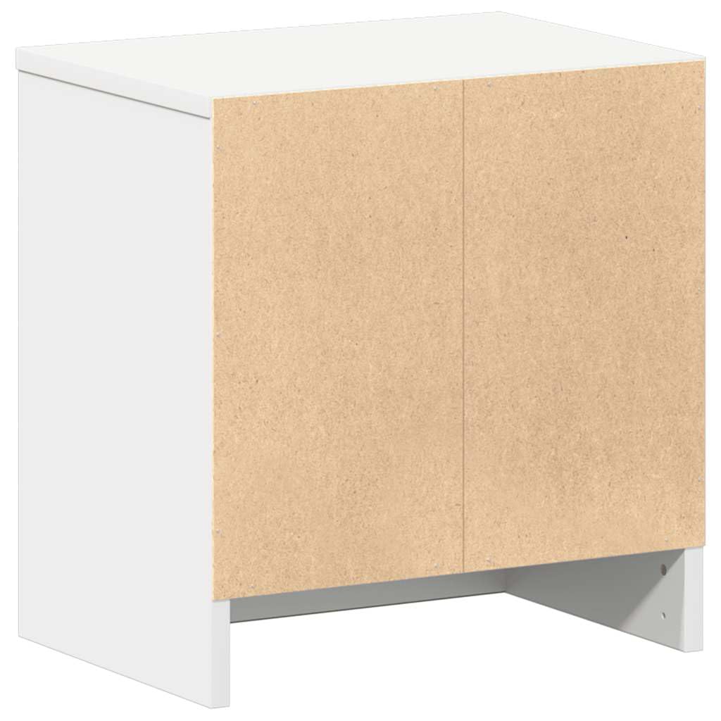 Stabiler Nachttisch aus Holzwerkstoff mit Schublade und offenem Fach für Stauraum, feuchtigkeitsbeständig und pflegeleicht, ideal für Schlafzimmer