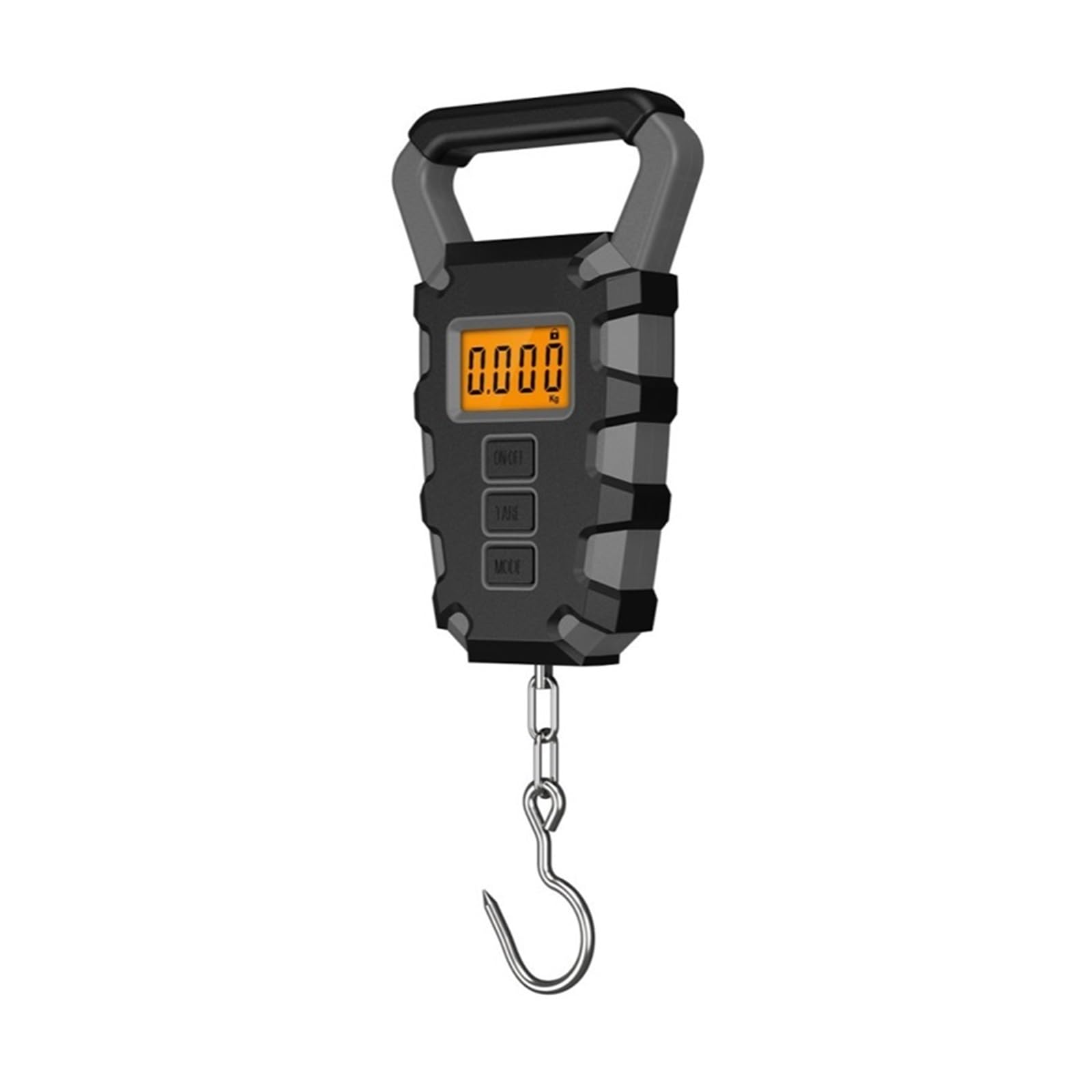 Balanza Colgante De 50 Kg con Regla, Gancho Digital Portátil para Pesca, Báscula Electrónica para Equipaje con Pantalla Led para Garaje Y Granja.,Grey-50Kg