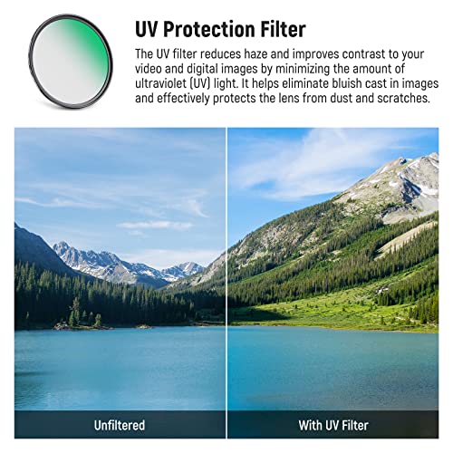 Neewer 52Mm Cpl Uv Lens Filter Kit, Circular Polarizer(Polarizing) Uv Protection Filter Set With Hd Optical Glass With Double Sided 30 Layer Nano Coatings Ultra Slim Aluminum Frame #TOP3