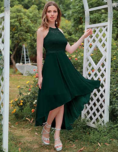 Wedtrend Women's Formal Dresses Halter Bridesmaid Dresses Cocktail Dress High Low Prom Dress2
