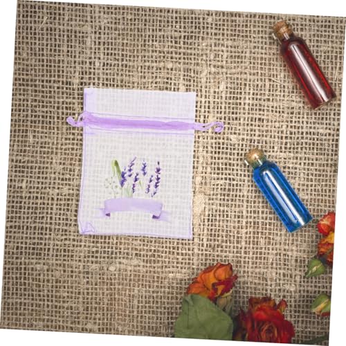 Bolsas de Malla con Cordón Lavanda UKCOCO 20pcs miniatura 4