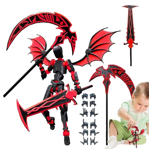 Robot Model Toy: figura de acción de impresión 3D móvil, figura de robot creativo, modelo decorativo de escritorio, de estudio de aula divertida, pieza de acento de estantería moderna | Pantall