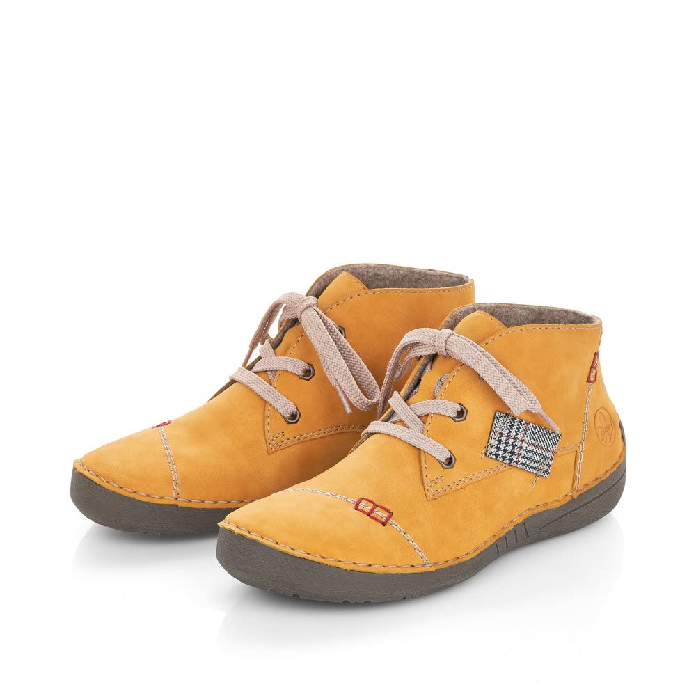 Rieker Mujer Zapatos con Cordones 52540, señora Calzado cómodo
