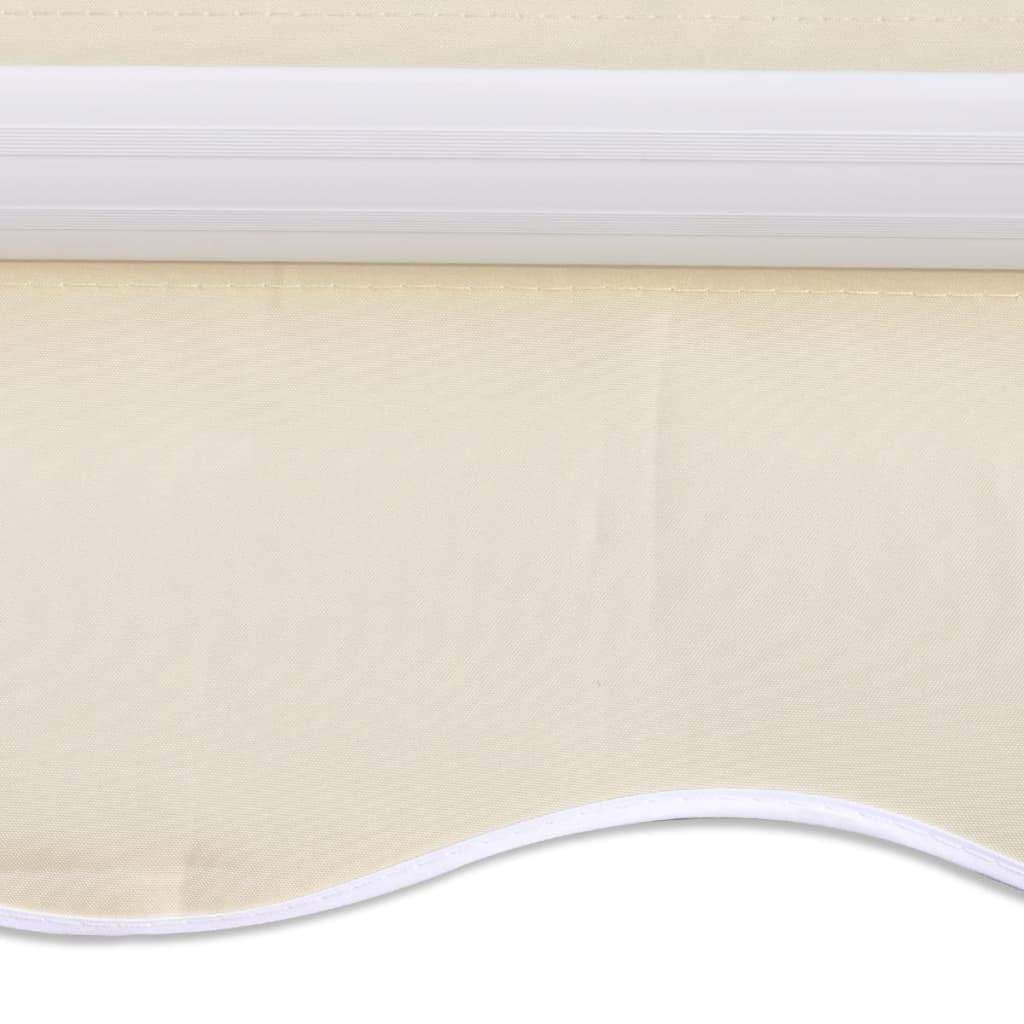 Tissu de Remplacement pour Auvent, Tissu de Rechange pour Auvent Toile pour Store Banne Toile d'auvent Crème 350x250 cm