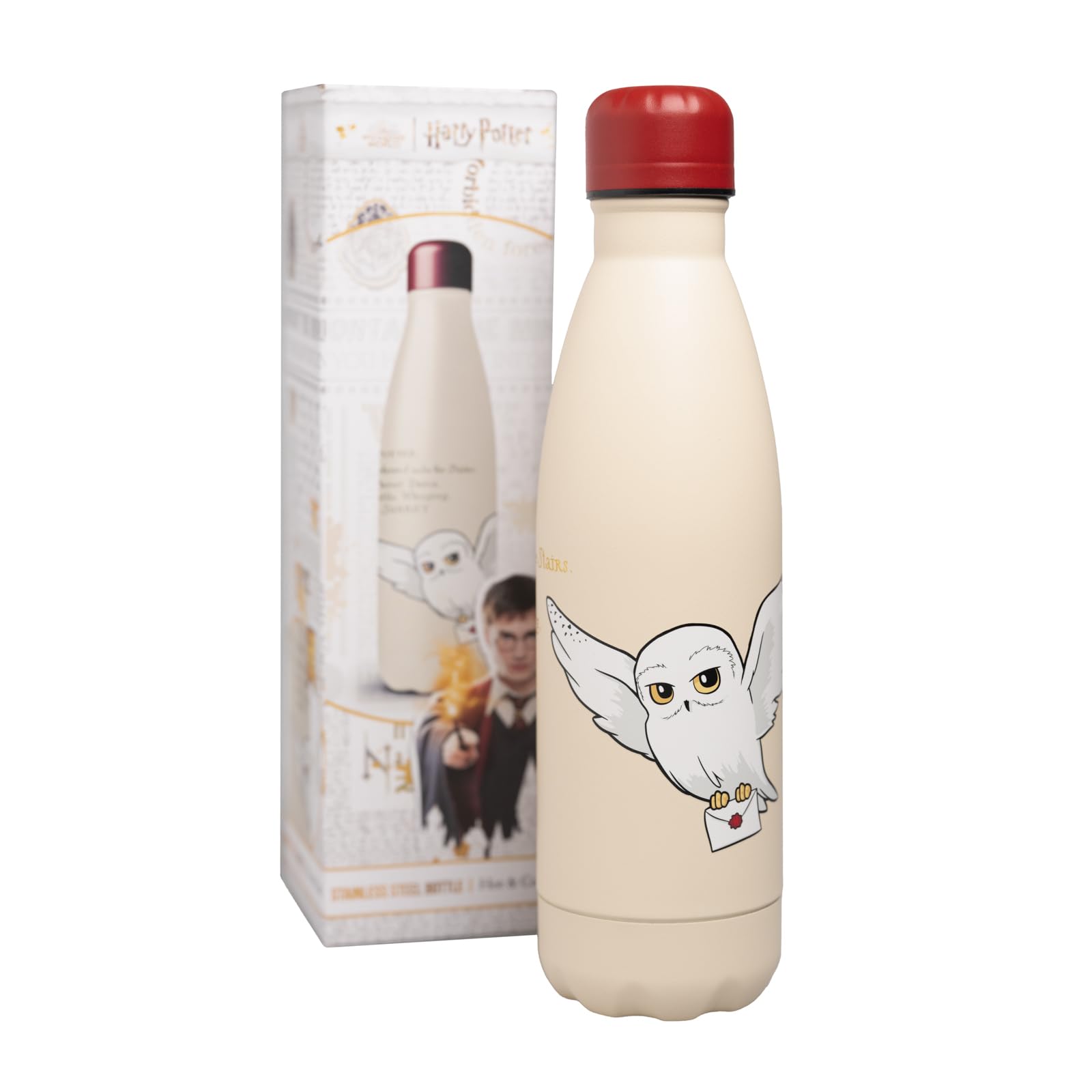 Grupo Erik Harry Potter Metal Water Bottle 500ml - Hedwig Gifts, Merch