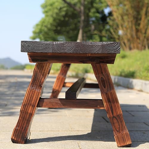 Banco resistente a la intemperie de madera maciza para intemperie 2