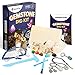 Gem dig kit with 12 Real Gemstones for Kids - Rock Collection Includes Excavation Tools, Goggles & Storage Bag, Display Keychain - Science Archeology Kits for Kids Ages 6 7 8 9 - Gift stem Activities