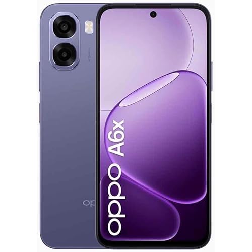 OPPO A6x Dual-SIM 128GB ROM + 4GB RAM (GSM Only | No CDMA) Factory Unlocked 4G/LTE Smartphone (Plum Purple) - International Version