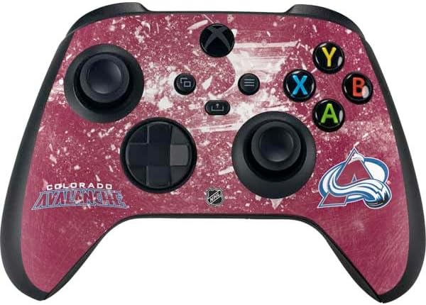 Skinit Decal Gaming Skin Compatible with Xbox Series X Controller - Officially Licensed NHL Colorado Avalanche Frozen Design
