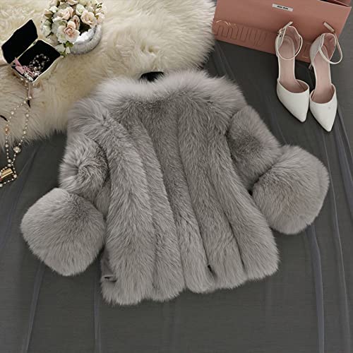 Winter Coats For Women 2022 Casual Warm Faux Fur Wool Sherpa Jackets Oversized Thick Fuzzy Fleece Winter Clothes For Women Fashion Plus Size Long Sleeve Short Stitching Button Cardigan Outerwear #TOP3