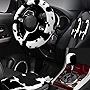 Wazzh 6PCS Set car Interior Aesthetic Accessories, Fluffy Cute Cows Steering Wheel Cover, armrest pad, seat Belt Cover,Gear Shift Cover, Fit Girly car Accessories for Women.