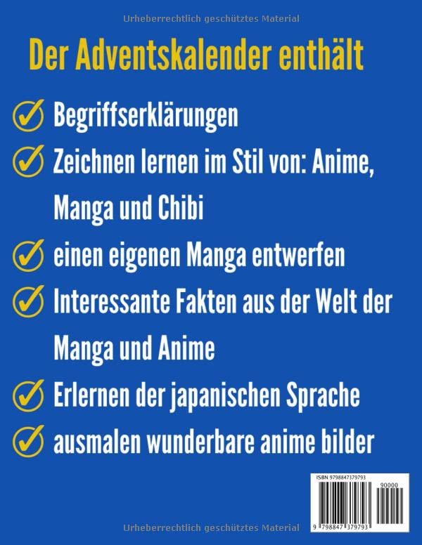Anime Adventskalender: 24 Tage mit kreativen Aktivitäten. Ein weihnachtliches must have für Anime und Manga Fans. (German Edition) image 3