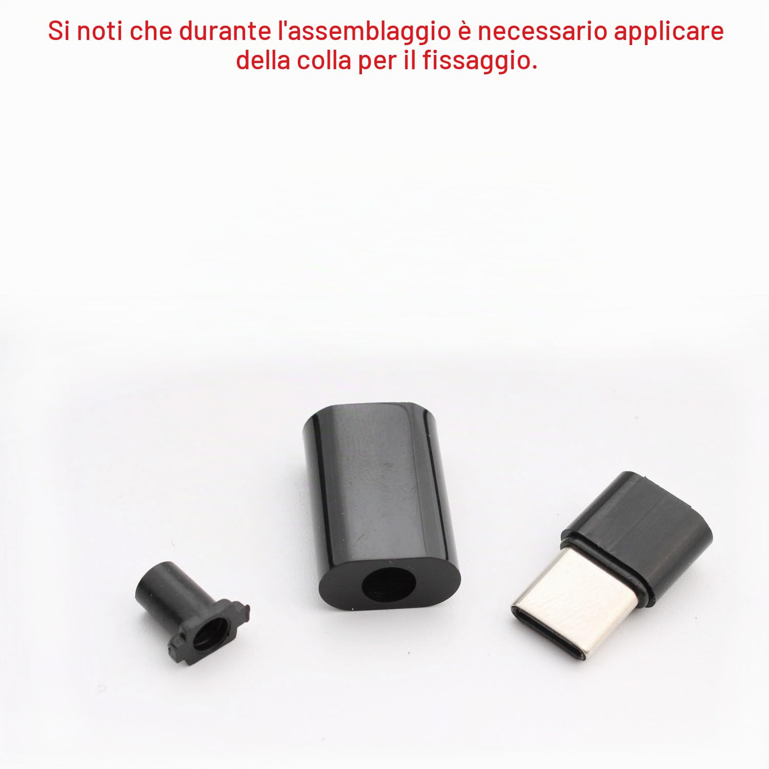 RUNCCI-YUN 10 pz 24 pin USB 3.1 Tipo C Maschio, USB-C Maschio SMT Tipo Connettore Spina saldare con Nero Custodia Cover