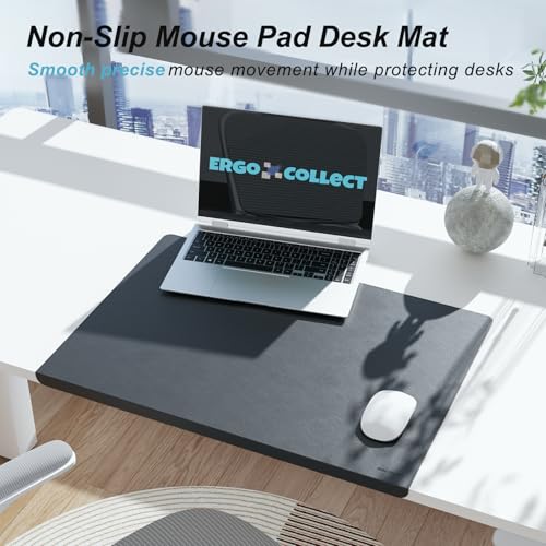 Image of 55 x 24 Whole-Piece Standing Desk+Privacy Panel+Desk Mat Set | Stable No Wobble Sit Stand Desk with Quiet Motor & Memory Presets,Height Adjustable 22-44 inch,One-Piece Desktop,for Home Office