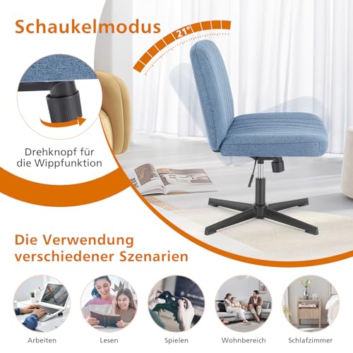 Sweetcrispy Bureaustoel zonder wielen - Afbeelding 6