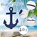 COCHIE Wooden Anchor Nautical Decorations Set of 3, Double-Sided Summer Nautical Tiered Tray Decor, Wood Cruise Anchors Sign for Tabletop, Home, Office, Desk, Shelf, Party Decoration (Sailboat)