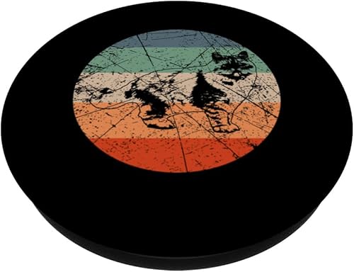 Miniatura 2 de Retro Cat Silhouette - Vintage Himalayan Cat PopSockets Swappable PopGrip