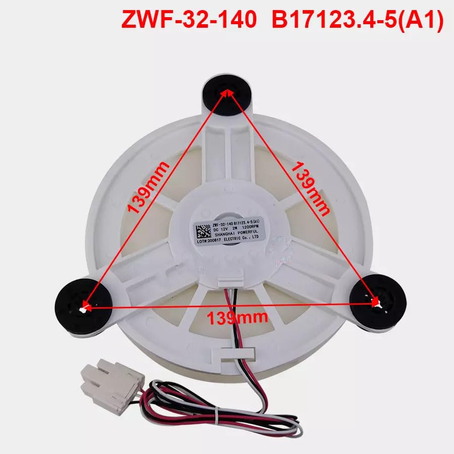 1x ZWF-32-140 B17123.4-5(A1) Refrigerator Cooling Fan Motor Fan Accessories