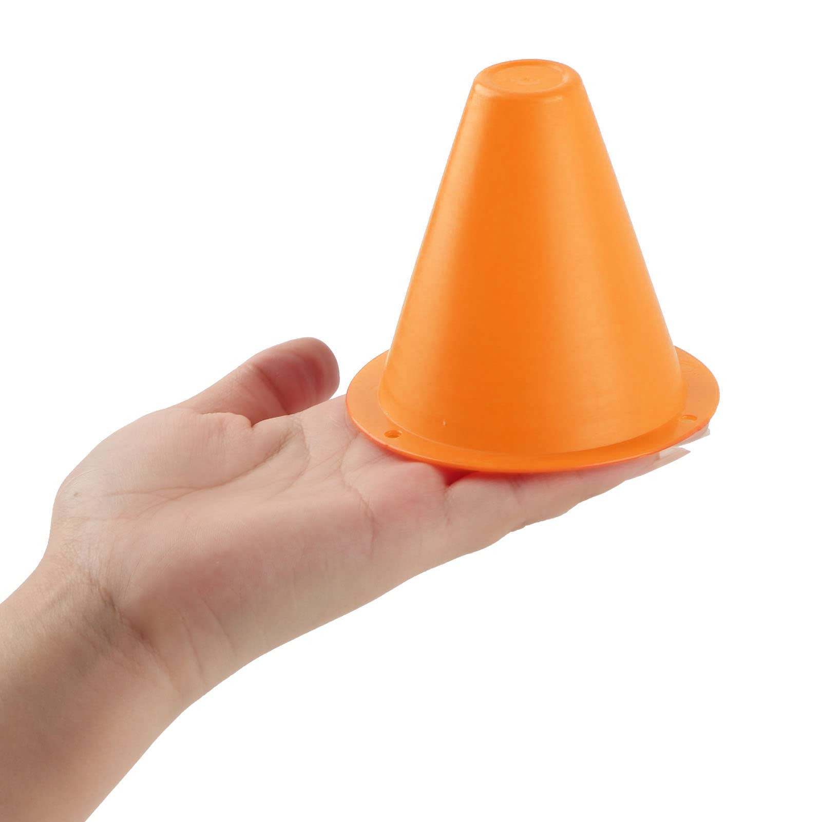 Keenso Set di Coni Marcatori di Calcio, 10 Pacchetti di Marcatura per Calcio Allenamento Set di Barriere di Calcio in Plastica