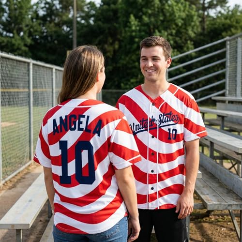 Custom 2026 Baseball Jersey - Uniforme personalizado de béisbol con diseño nacional para hombres, mujeres y niños miniatura 2