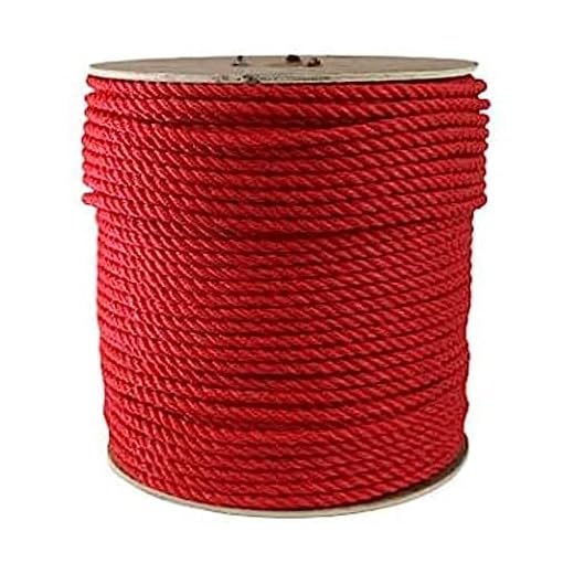 ATERET 600 Feet Red Polypropylene Rope