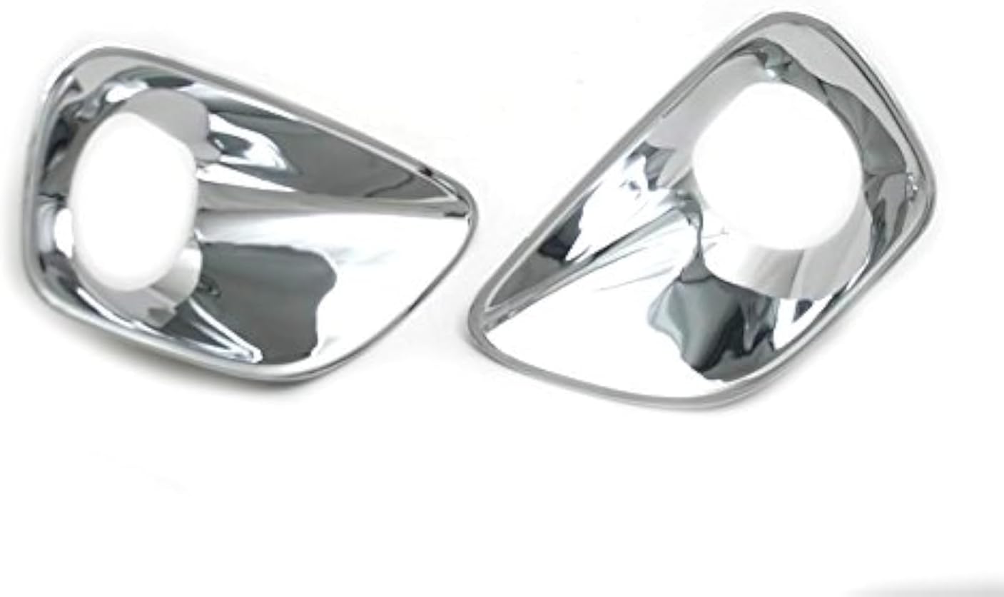 2PCS Chrome Front Fog Light Lamp Cover Trim for Jeep Grand Cherokee 2011-2013