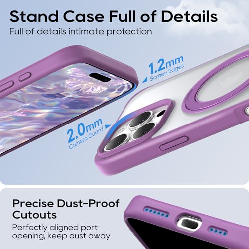 Coque antichoc iPhone 16 Pro Max dotée d'un kickstand rotatif 360° - 5