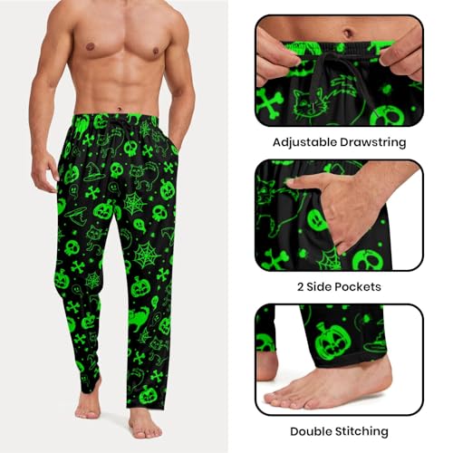 Mens Pajama Pants Sleepwear Soft Pjs Bottoms Sleep Lounge Long Pant with Pockets4