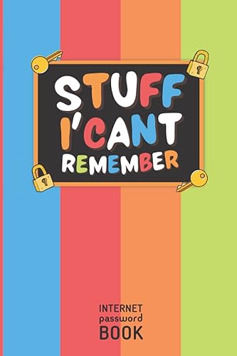 Internet Password Book: Fun and Small 6x9 Notebook / Log Book with Alphabetical Tabs for Passwords, Logins &amp; Usernames. Extremely Useful. Includes ... Settings, E-mail Settings, Software Licenses