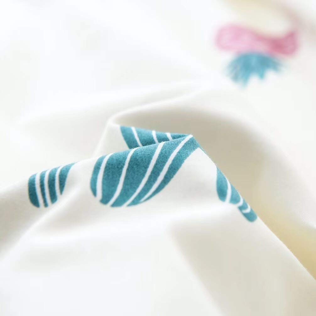 MengBoo 1pc Kids Silk Comforter for Summer 100% Long Strand Silk Filling Detachable Duvet Cover Available (Pineapple, 47