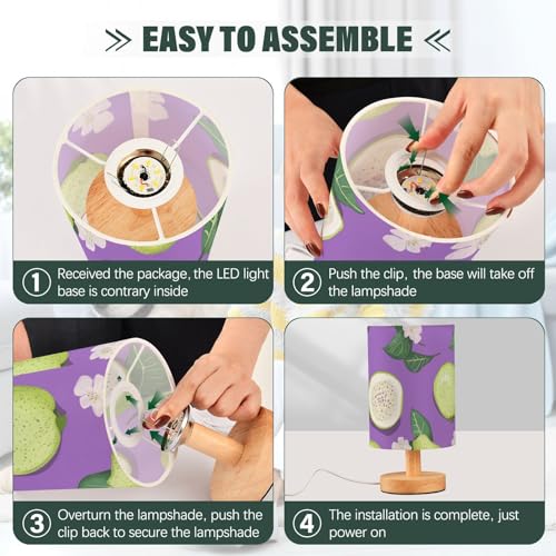 Lámpara de Mesa de Noche FRODOTGV con Puerto USB miniatura 4