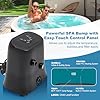 NAIZEA Inflatable Hot Tub 2 Person, Outdoor Portable Hot Tub with 130 Air Jets, Circulation Heating & Filter System, PVC Hottub Blow Up Tub with Cover, Filter Cartridges, Pump for Backyard & Patio