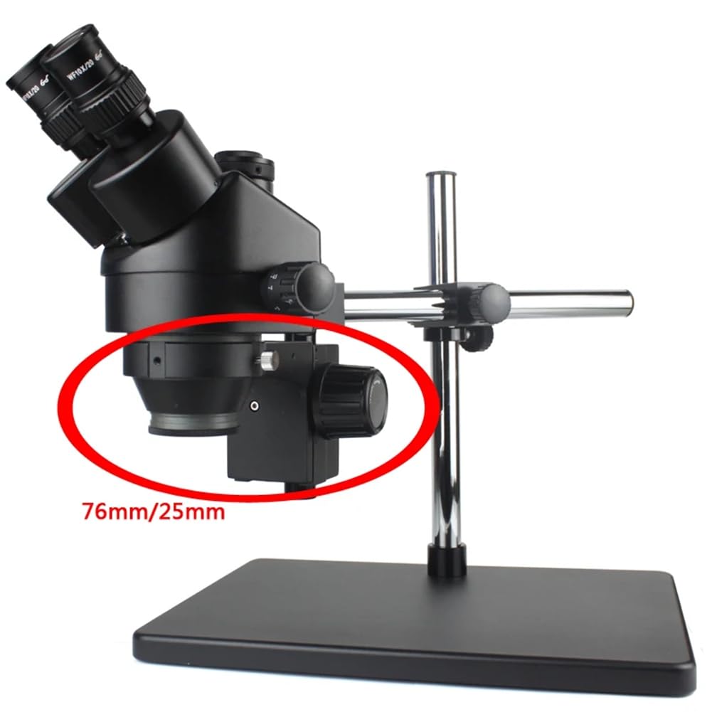 Soporte para Cabezal de Microscopio Estereoscópico, Brazo de Ajuste de Enfoque, Anillo de Microscopio, Soporte de Mandril, Diámetro 76 Mm, 25 Mm, Accesorios.