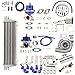 10Pcs Universal T3/T4 T3 T4 T04E Turbo Kit 400+HP Stage III + Wastegate + Intercooler + Piping + BOV + Oil Feed/Return Lines Kit New