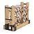 A ANLEOLIFE Outdoor Firewood Storage Rack Bracket Kit, Updated Fireplace Log Wood Stacking Holder - Adjustable to Any Length (2-Bracket Set)