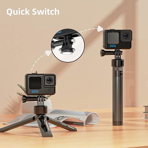 Miniatura 8 de Soporte magnético en el pecho para cámara de acción, compatible con GoPro Hero 12111098 negro, DJI Osmo Action 432, AKASO, Insta360 y más