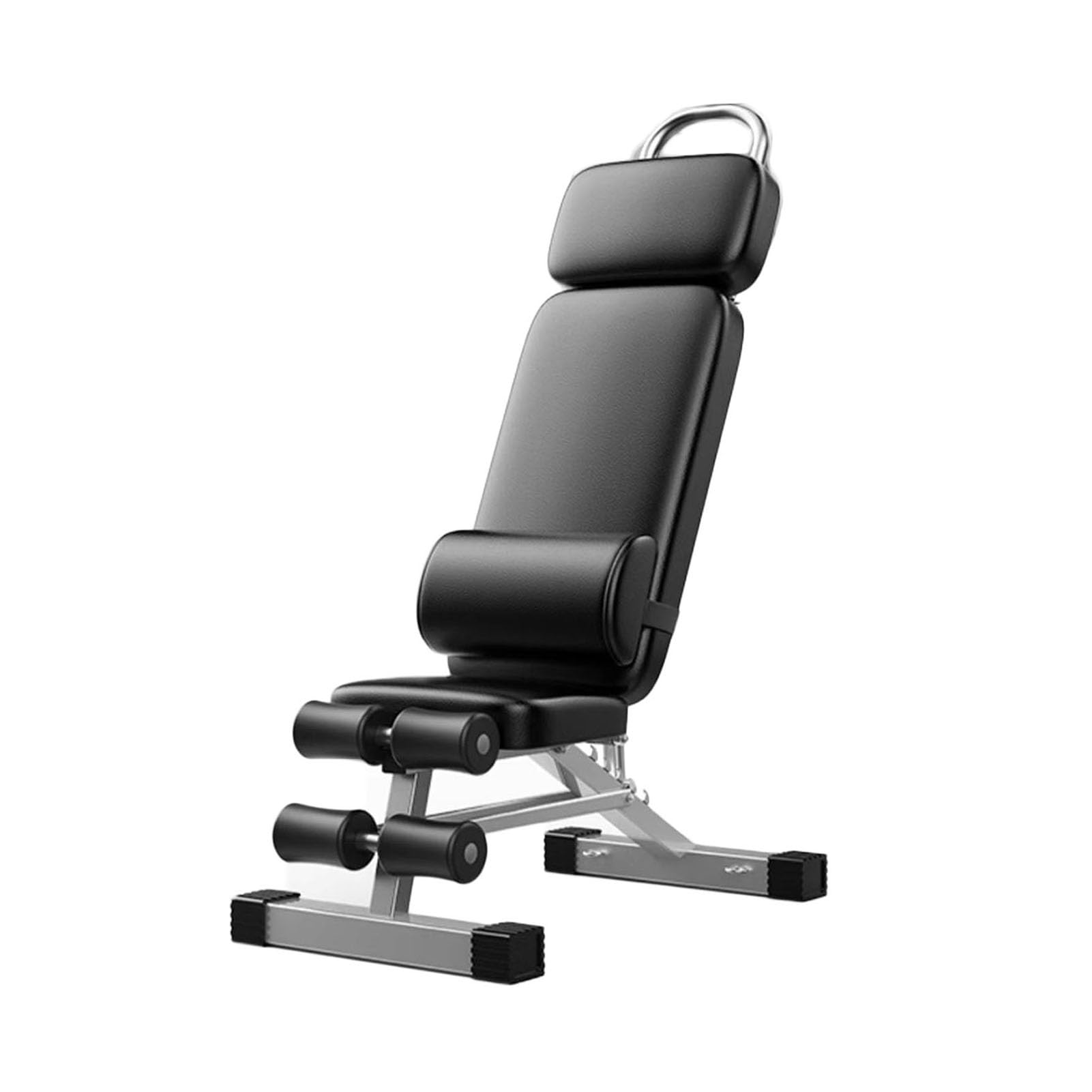 Ławka Do Wyciskania Hantli/ławeczki, Regulowana Składana Ćwiczeń, Domowy Sprzęt Fitness 15 W 1 Z Poduszką Lędźwiową, Regulowane Oparcie I Zagłówek, Ładowność 500 Kg