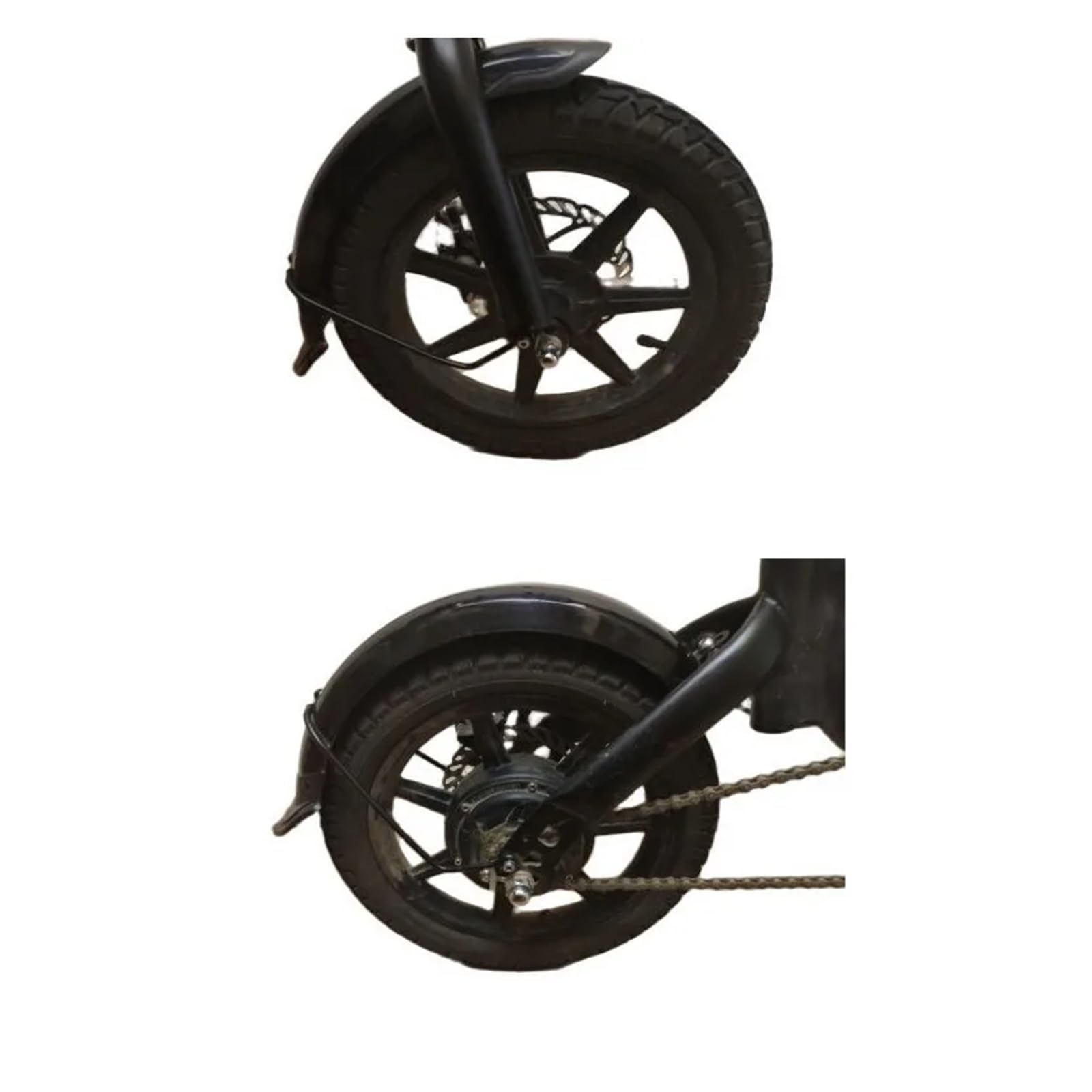 Garde Boue de Vélo Garde-Boue de vélo Pliable 14 Pouces for électrique, Support en Alliage d'aluminium, Garde-Boue polypropylène, abri Contre la Pluie, Tout Compris