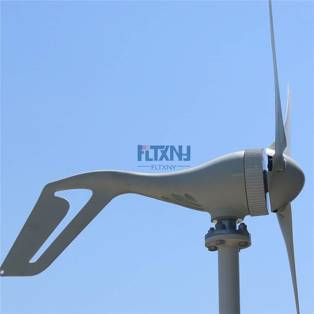 Generatore eolico da 500 W, 12 V, orizzontale, per sistema energetico domestico, con 3/5 pale, senza regolatore MPPT.