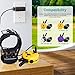 Lnauy for Mini Educator Charger Dual Lead Charger Compatible with Educator 300, 400 Series and BP-504 Barkless Training E Collar Remote Dog Training Collar Replacement Power Supply Adapter Cord