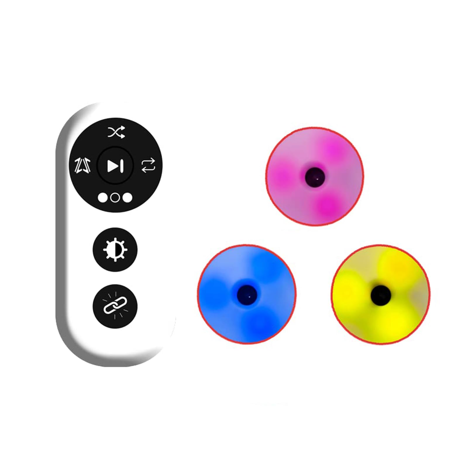Luces de entrenamiento de reacción, velocidad, agilidad y mejora de reacción, 4 modos con control remoto, ideal para deportes y entrenamiento de fitness
