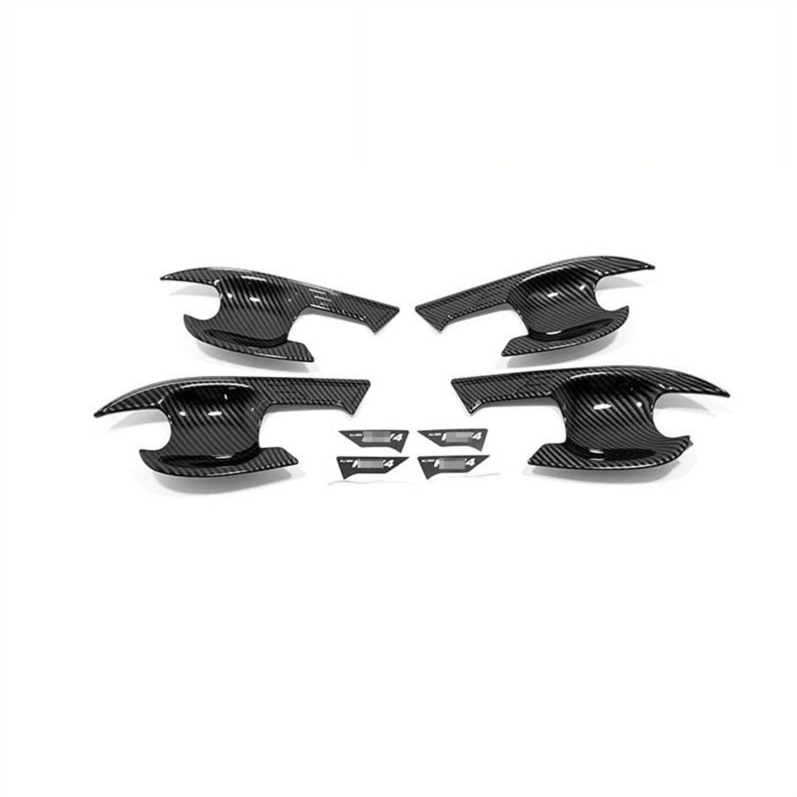 SLIMES Car Exterior Cover Side Door Handle Protector Chrome Scratch Protection for Toyota RAV4 XA50 19-22 Protection(Carbon)