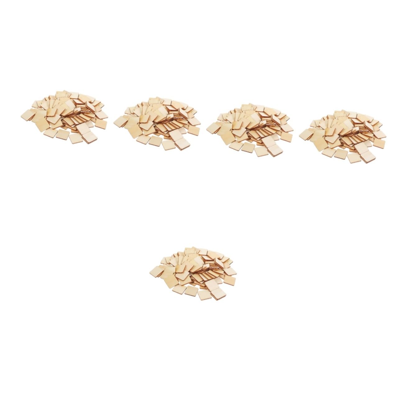 SHINEOFI 500piezas Madera Natural Cuadradas Para Manualidades Trozos De Madera Sin Acabado Para y Proyectos