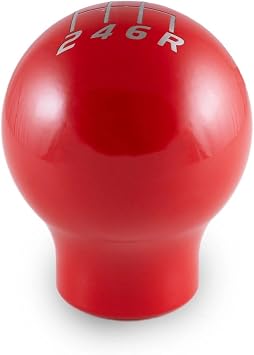 Billetworkz Weighted Shift Knob (500g) for Subaru 6 Speed WRX: 2015-25 / STI: 2004-21, Gloss Red